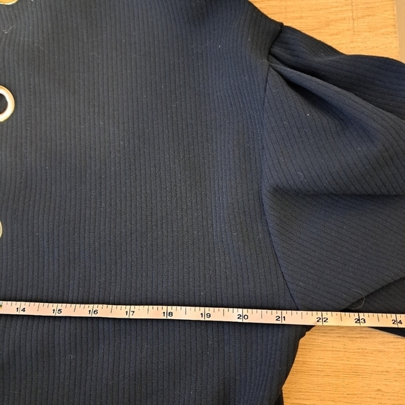 Zara NWT Navy Blue Trafaluc Collection Sweatshirt Oversized Size XS - Picture 7 of 8